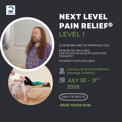 Next Level Pain Relief® Level 1 Conway, AR July 30-31st of 2026