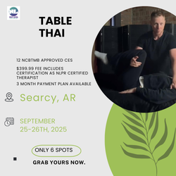 Table Thai in Searcy, AR September 25-26, 2025