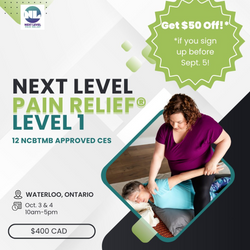 Next Level Pain Relief Level 1 Waterloo, Ontario CAN October 3-4, 2025